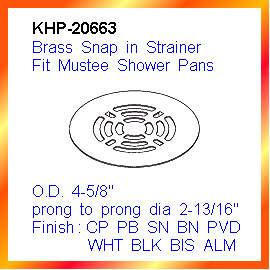 Brass Snap in Strainer (Brass Snap in Strainer)