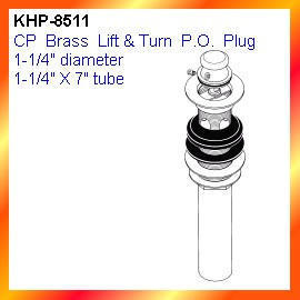 CP Brass Lift & Turn P.O. Plug (CP Brass Lift & Turn P.O. Plug)