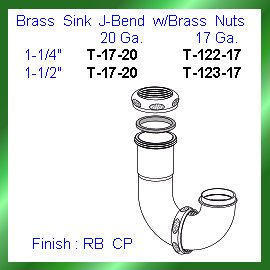 1-1/2`` Brass J Bend (1-1/2`` Brass J Bend)