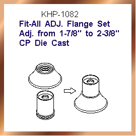 CP Zinc Fit-All ADJ. Flange Set (CP Zinc Fit-All ADJ. Flange Set)