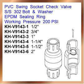 PVC Swing Socket Check Valve (ПВХ Swing Socket Обратный клапан)