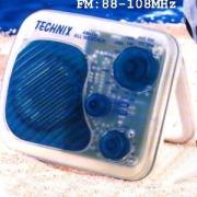 Portable Water Resistant AM/FM Radio in Translucent Color (Портативный водостойкой AM / FM радио в прозрачный цвет)