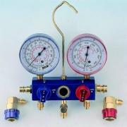 2-Way Aluminum Manifold Gauge Set - 1/4 Turn Type (2-Way Aluminum Manifold Gauge Set - 1/4 Turn Type)