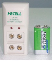 Consumer Ni-MH Rechargeable Battery- 9V + Charger (Consumer Ni-MH Rechargeable Battery- 9V + Charger)