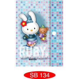 MINI PHOTO ALBUM SB134, 1UP, 3PLY INNER, 40 PHOTOS (MINI ALBUM PHOTO SB134, 1up, 3ply INNER, 40 photos)