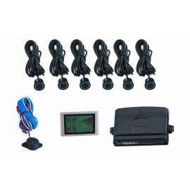 6 Sensor Parking Sensor with Color LCD Digital display warning