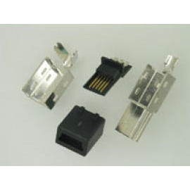 MINI USB 5PIN PLUG SOLDER TYPE ASSEMBLY FOR CABLE (MINI USB 5PIN PLUG SOLDER TYPE ASSEMBLY FOR CABLE)