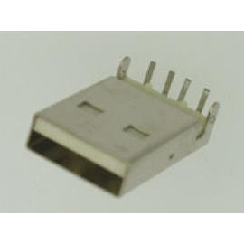 USB A TYPE PCB DIP RIGHT ANGLE TYPE PLUG (USB A TYPE PCB DIP RIGHT ANGLE TYPE PLUG)