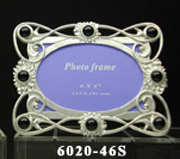 ELEGANT PEWTER PHOTO FRAME W / RHINESTONE (ELEGANT PEWTER PHOTO FRAME W / Rhinestone)