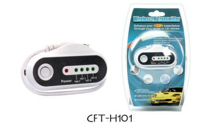 CFT-H101 Wireless FM Transmitter Enhances MP3 Experience through Any Home or Car (CFT-H101 Émetteur FM sans fil améliore l`expérience des MP3 grâce à n`impor)