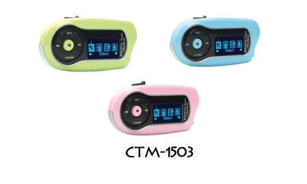 CTM-1503 Stylish USB 2.0 Flash MP3 Player Powered by a Li-Ion Battery