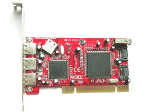 Low Profile SATA-150 + USB2.0 Combo 7 Ports PCI Host (Low Profile SATA-150 + USB2.0 Combo 7 ports PCI Host)