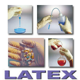 Latex Einweg-Handschuhe in Pulverform (Latex Einweg-Handschuhe in Pulverform)