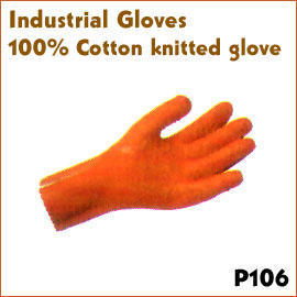 100% Cotton knitted glove P106 (100% хлопок трикотажные перчатки P106)