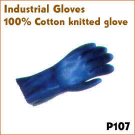 100% Cotton knitted glove P107 (100% хлопок трикотажные перчатки P107)