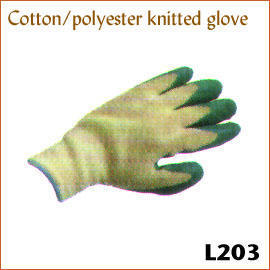 Cotton/polyester knitted glove L203 (Cotton/polyester knitted glove L203)