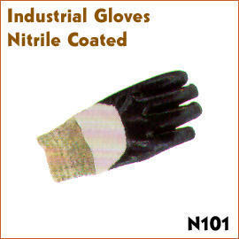 Industrial Gloves Nitrile Coated