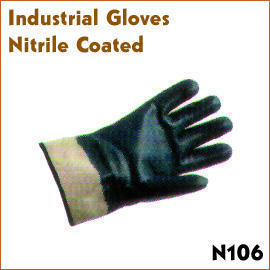 Industrial Gloves Nitrile Coated