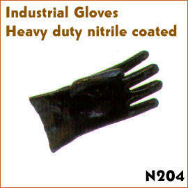 Heavy duty nitrile coated