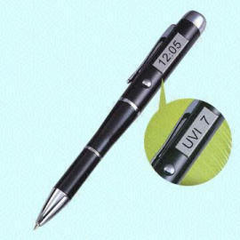 Multifunctional Pen with UV Index Detector and Alarm (Multifonctionnel Pen avec l`indice UV détecteur et alarme)