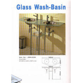Sanitary Ware, Glass Wash-Basin. (Sanitaires, Verre lavabo.)