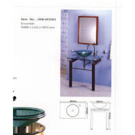 Sanitary Ware, Glass Wash-Basin. (Сантехника, стекло умывальник.)