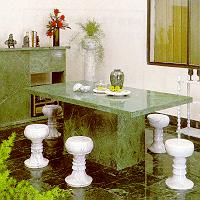 Marble furniture-Table top, fireplace, stool, Vase (Marbre de meubles haut de tableau, cheminée, tabouret, Vase)