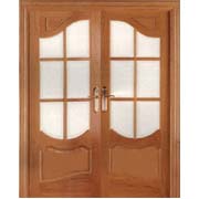 Wooden Doors with Glass (Portes en bois avec verre)