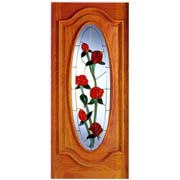 Wooden Door with Glass (Деревянная дверь со стеклом)