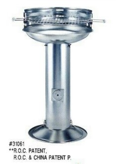 STAINLESS PEDESTAL BBQ (INOXYDABLE SOCLE BBQ)