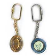 SPIN KEY CHAIN, ZINC ALLOY, BRASS KEY CHAIN