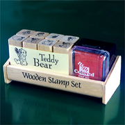 W08-W1 to W8 Wooden Handle Stamps (W08-Stamps W1 à W8 Wooden Handle)