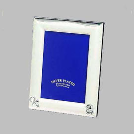 silver plated photo frame, metal photo frame
