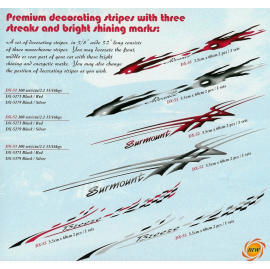 Car Premium Decorating Stripes With three streaks and bright shining marks (Car Premium Decorating Stripes With three streaks and bright shining marks)