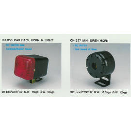 Car back horn & light, Mini siren horn