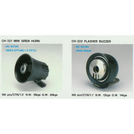 Mini Siren Horn,Flasher Buzzer (Mini Siren Horn, Flasher Buzzer)