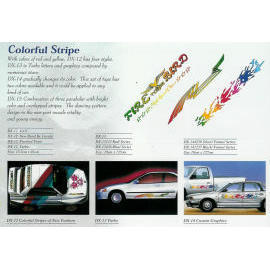 Car Body Dekoration Colorful Stripe (Car Body Dekoration Colorful Stripe)