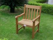 Teak Furniture, Outdoor Furniture, Garden Furniture. (Traditional Single Chair) (Mobilier en teck, Salon de jardin, mobilier de jardin. (Traditionnel unique pré)