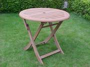 Teak Furniture, Outdoor Furniture, Garden Furniture. (Folding Round Coffee Table