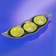 Acrylic Pea-shaped Sweets & Nuts Server (Acrylique pois en forme de Bonbons & Nuts Server)