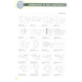 DIMENSION OF ROD COMPONENTS (GRÖSSE ROD COMPONENTS)