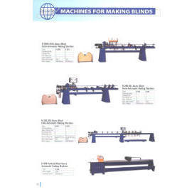 MACHINES FOR MAKING BLINDS