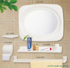 Bathroom accessories - 5pcs whole set (Salle de bain et accessoires - 5pcs ensemble)