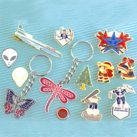 gift,lapel pins,key chains,embroidered patches (cadeau, des épinglettes, des porte-clés, des correctifs brodé)