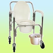 ALUMINUM COMMODE CHAIR (ALUMINUM COMMODE CHAIR)