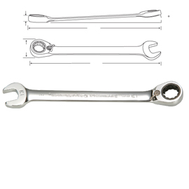 Reversible Combination Gear Wrenches (Combinaison réversible Gear Wrenches)