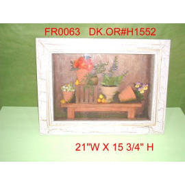 21``W X 15``H FLORAL SHADOW BOX (21``W X 15``H FLORAL Shadow Box)