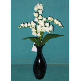 11``H LILY OF VALLEY IN GLASS VASE (11``H Лили долины в стеклянной вазе)