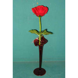 14``H ROSE IN GLASS VASE (14``H Rose In стеклянной вазе)