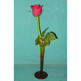 14``H ROSE IN GLASS VASE (14``H Rose In стеклянной вазе)